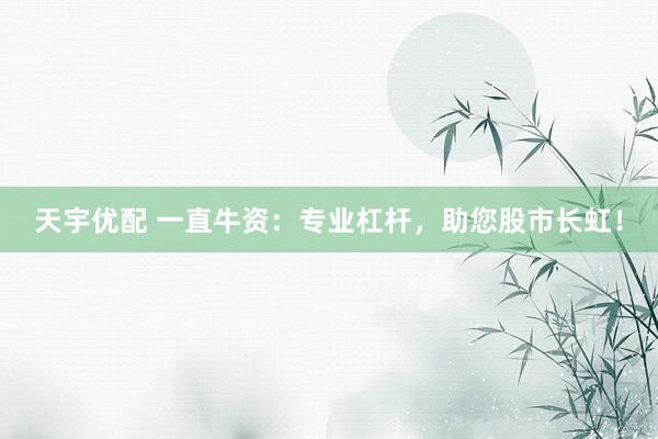 天宇优配 一直牛资：专业杠杆，助您股市长虹！