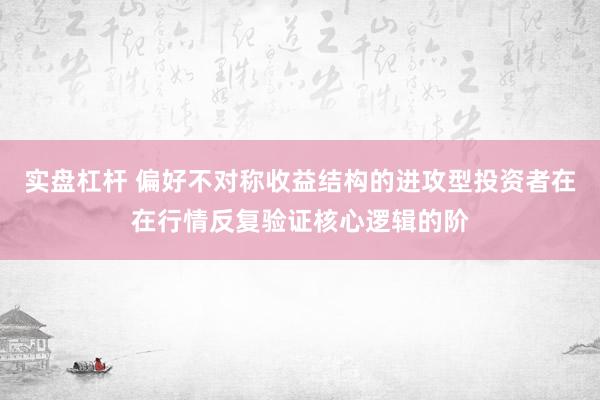 实盘杠杆 偏好不对称收益结构的进攻型投资者在在行情反复验证核心逻辑的阶